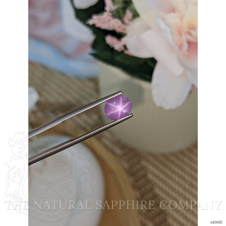 2.33 Ct. Pinkish Purple Star Sapphire from Ceylon (Sri Lanka)