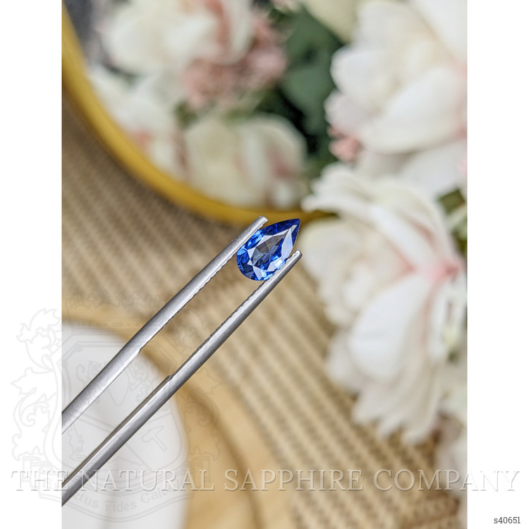 0.85 Ct. Blue Sapphire from Ceylon (Sri Lanka)