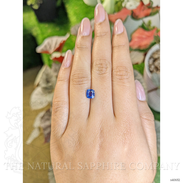 1.24 Ct. Blue Sapphire from Ceylon (Sri Lanka)