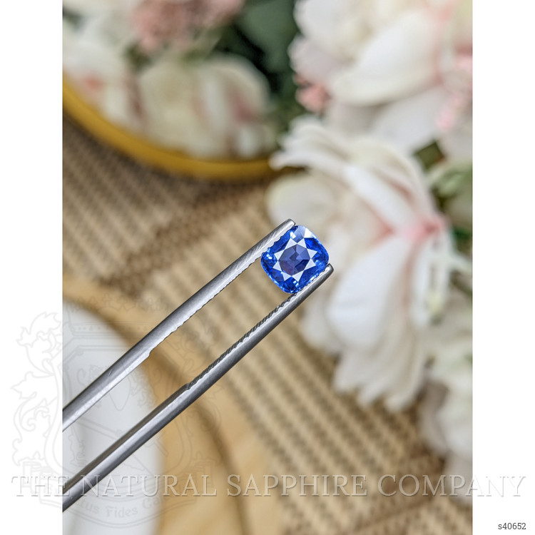 1.24 Ct. Blue Sapphire from Ceylon (Sri Lanka)