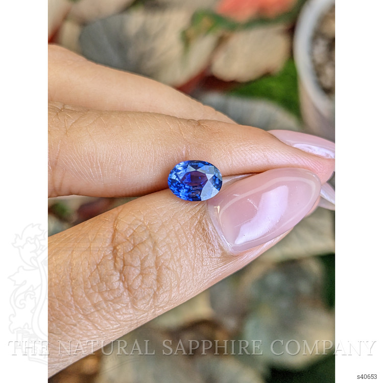 1.64 Ct. Blue Sapphire from Ceylon (Sri Lanka)