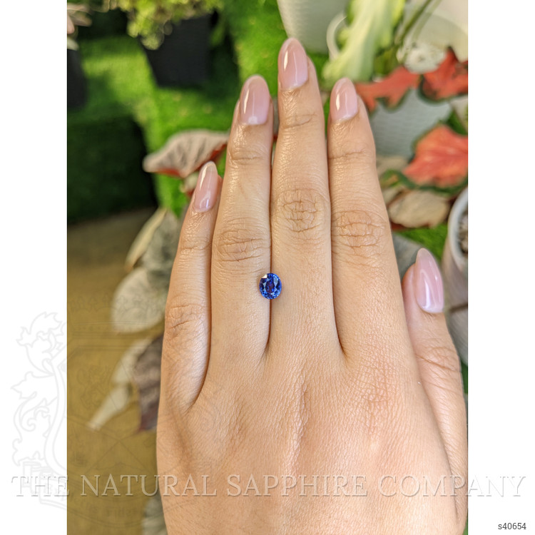 1.24 Ct. Blue Sapphire from Ceylon (Sri Lanka)