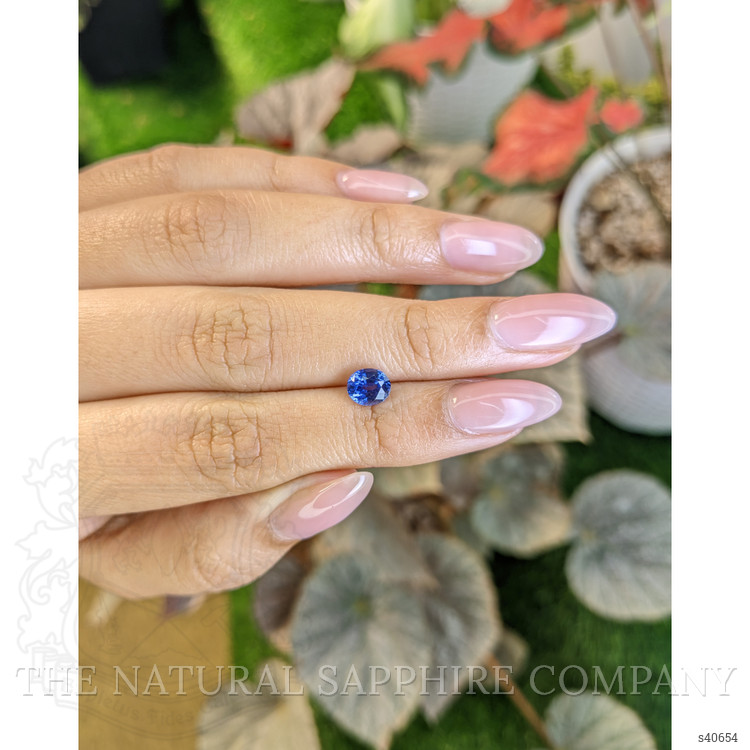 1.24 Ct. Blue Sapphire from Ceylon (Sri Lanka)