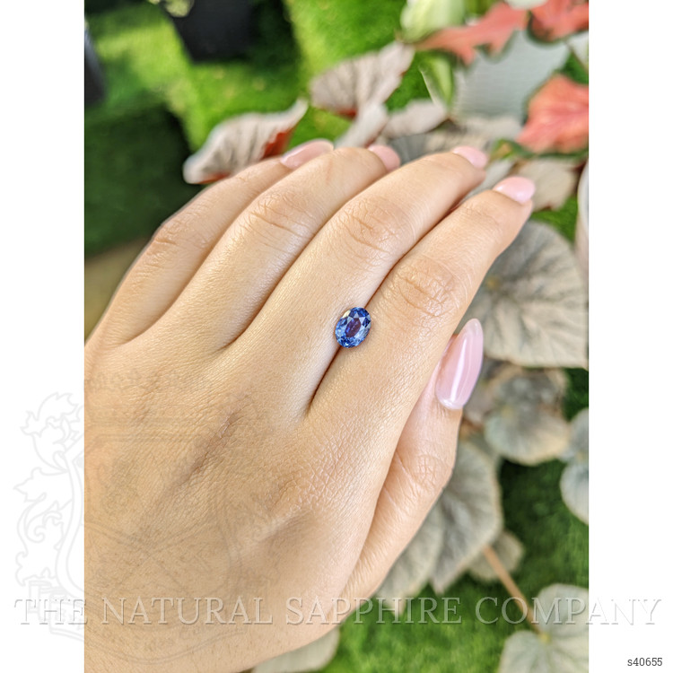 1.44 Ct. Blue Sapphire from Ceylon (Sri Lanka)