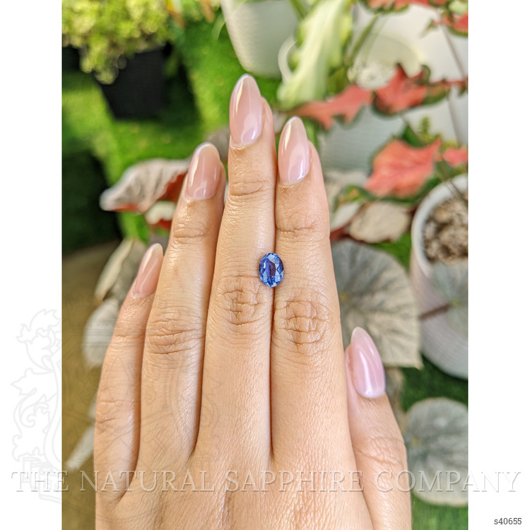 1.44 Ct. Blue Sapphire from Ceylon (Sri Lanka)