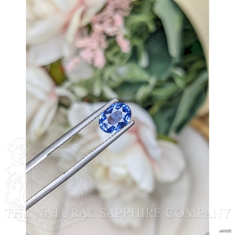 1.44 Ct. Blue Sapphire from Ceylon (Sri Lanka)