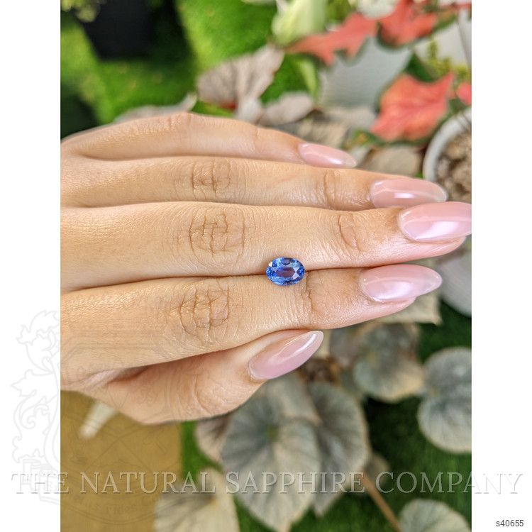 1.44 Ct. Blue Sapphire from Ceylon (Sri Lanka)