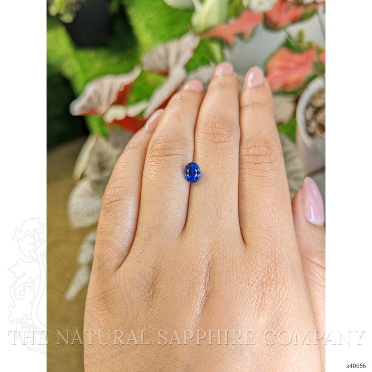 1.37 Ct. Blue Sapphire from Ceylon (Sri Lanka)