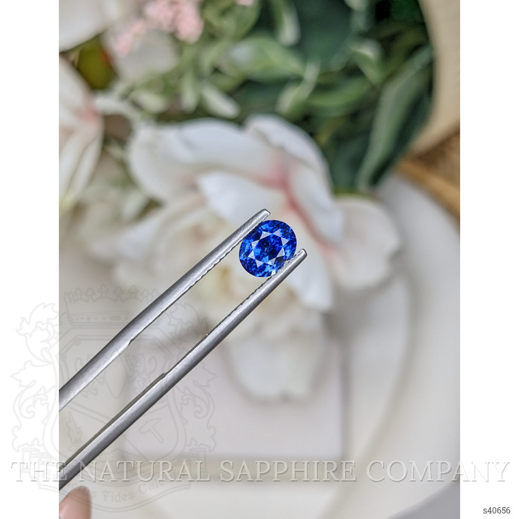 1.37 Ct. Blue Sapphire from Ceylon (Sri Lanka)