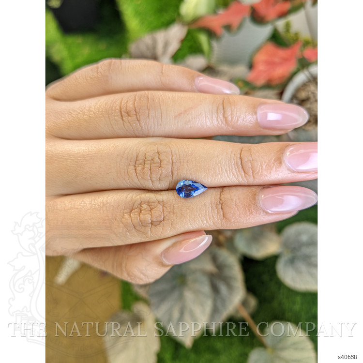 1.29 Ct. Blue Sapphire from Ceylon (Sri Lanka)