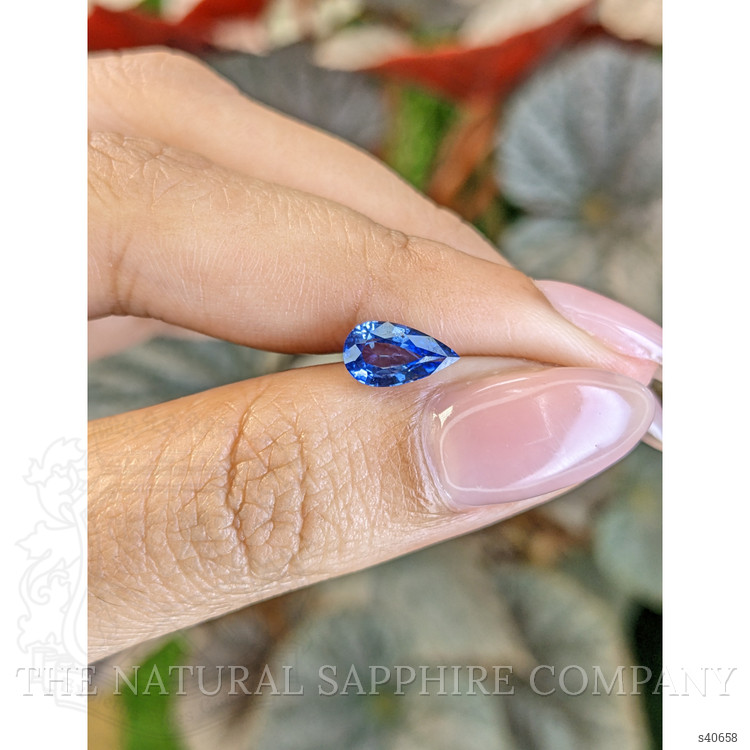 1.29 Ct. Blue Sapphire from Ceylon (Sri Lanka)