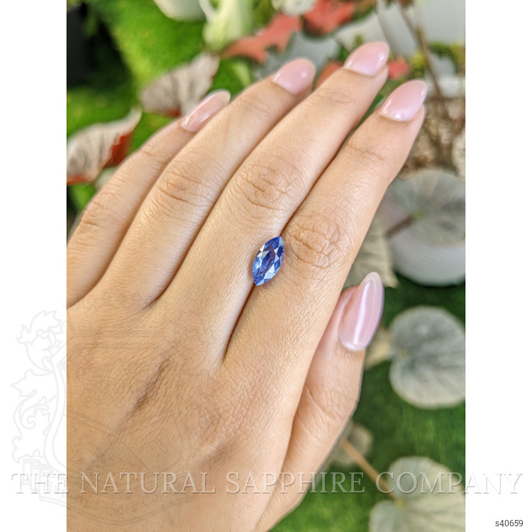 2.28 Ct. Blue Sapphire from Ceylon (Sri Lanka)