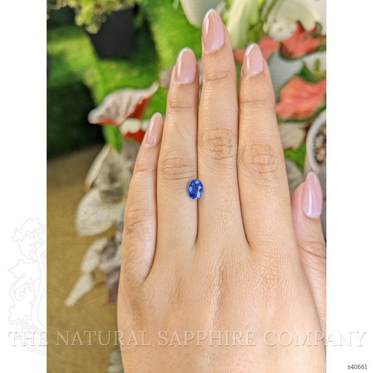 1.05 Ct. Blue Sapphire from Ceylon (Sri Lanka)