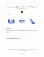 1.00 Ct. Blue Sapphire from Ceylon (Sri Lanka) Appraisal