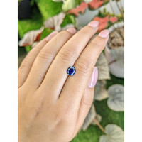 1.66 Ct. Blue Sapphire from Ceylon (Sri Lanka) Life Style