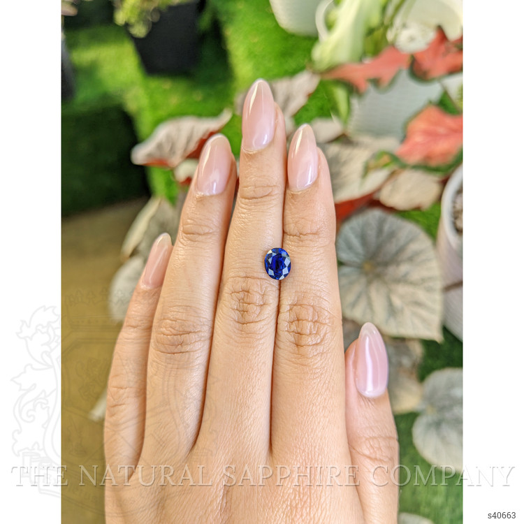 1.66 Ct. Blue Sapphire from Ceylon (Sri Lanka)