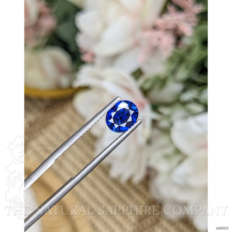 1.66 Ct. Blue Sapphire from Ceylon (Sri Lanka)