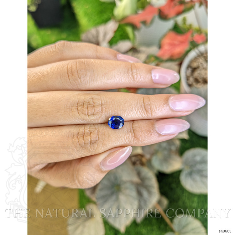 1.66 Ct. Blue Sapphire from Ceylon (Sri Lanka)