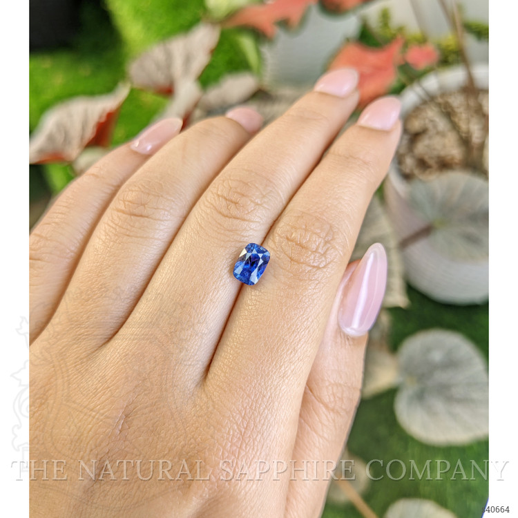 1.87 Ct. Blue Sapphire from Ceylon (Sri Lanka)