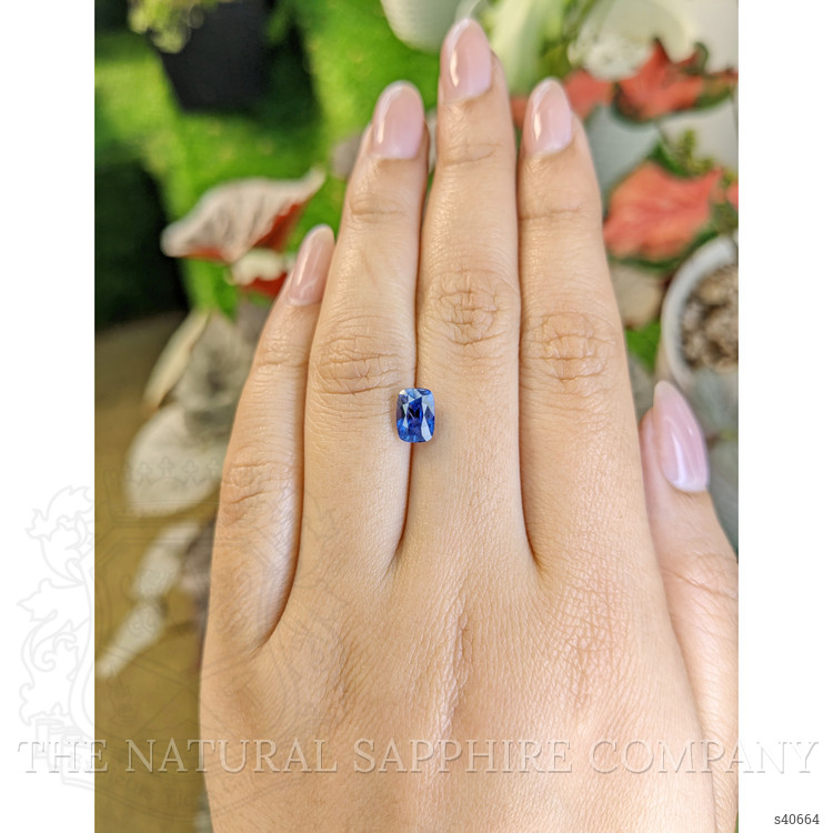 1.87 Ct. Blue Sapphire from Ceylon (Sri Lanka)