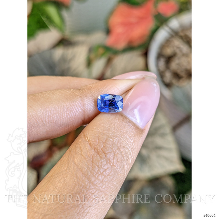 1.87 Ct. Blue Sapphire from Ceylon (Sri Lanka)