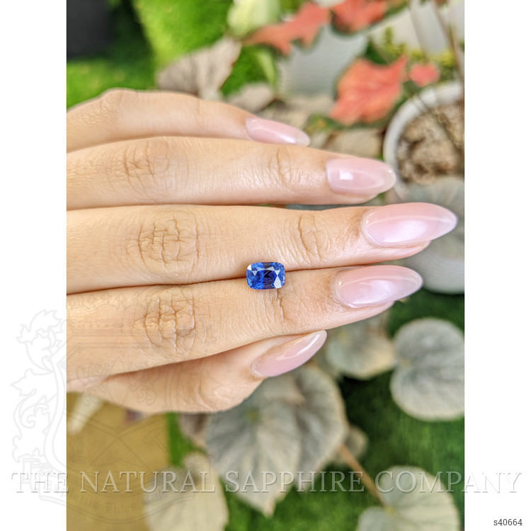 1.87 Ct. Blue Sapphire from Ceylon (Sri Lanka)