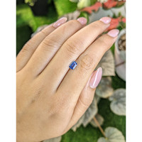 0.74 Ct. Blue Sapphire from Ceylon (Sri Lanka) Life Style