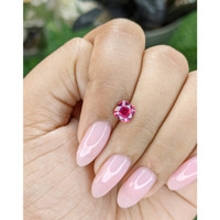 1.09 Ct. Purplish Pink Sapphire from Ceylon (Sri Lanka) Life Style