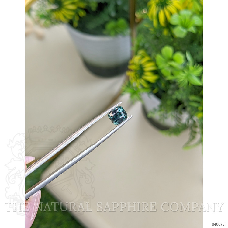 1.56 Ct. Bluish Green Sapphire from Tanzania