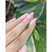 1.13 Ct. Bluish Green Sapphire from Tanzania Life Style