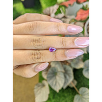 1.06 Ct. Pinkish Purple Sapphire from Ceylon (Sri Lanka) Life Style