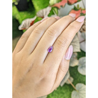 1.06 Ct. Pinkish Purple Sapphire from Ceylon (Sri Lanka) Life Style