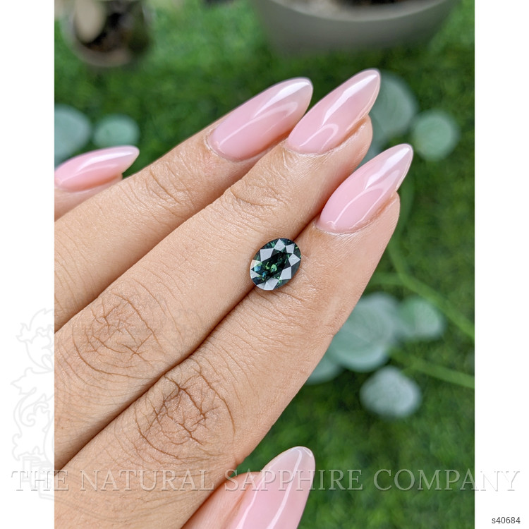 1.63 Ct. Bluish Green Sapphire from Tanzania