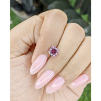 1.57 Ct. Purplish Pink Sapphire from Madagascar Life Style