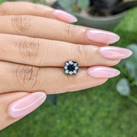 2.47 Ct. Bluish Green Sapphire from Madagascar Life Style
