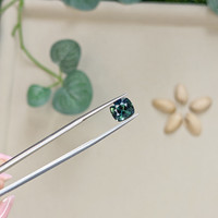 2.47 Ct. Bluish Green Sapphire from Madagascar Life Style