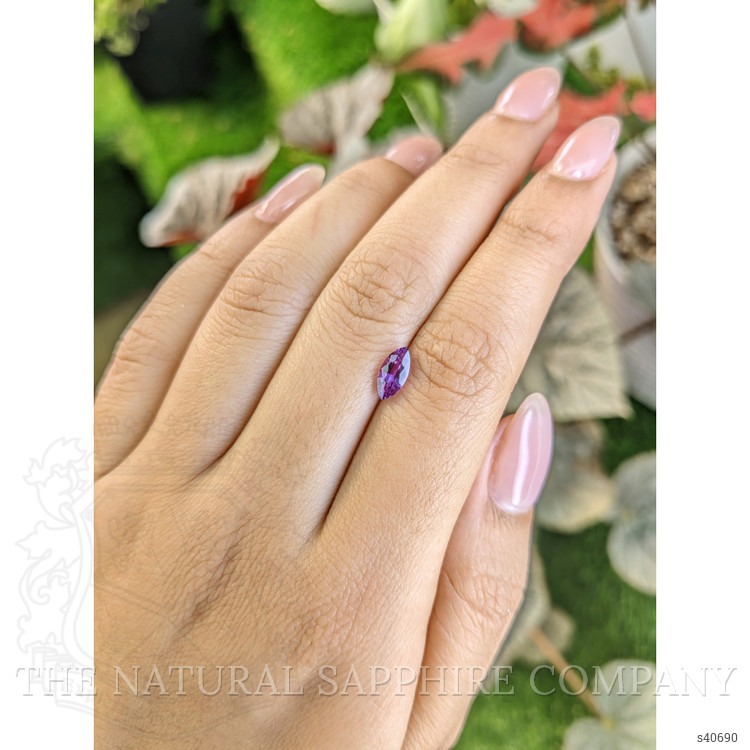 0.90 Ct. Pinkish Purple Sapphire from Ceylon (Sri Lanka)