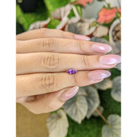 0.90 Ct. Pinkish Purple Sapphire from Ceylon (Sri Lanka) Life Style