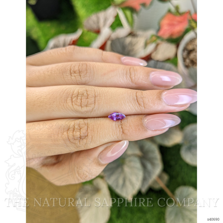 0.90 Ct. Pinkish Purple Sapphire from Ceylon (Sri Lanka)