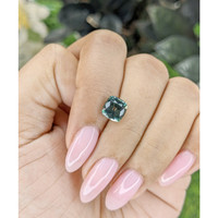 2.30 Ct. Bluish Green Sapphire from Tanzania Life Style