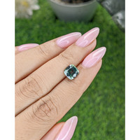 2.30 Ct. Bluish Green Sapphire from Tanzania Life Style