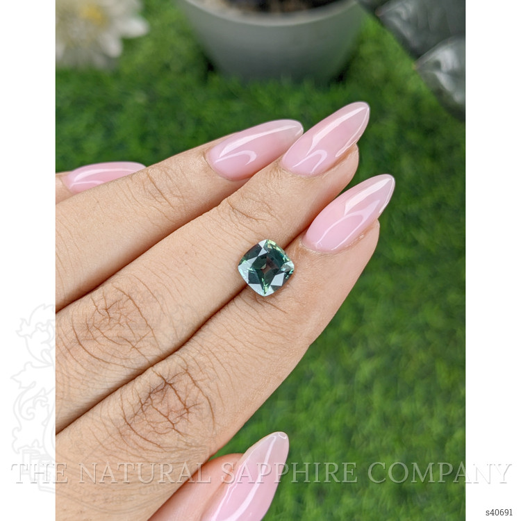 2.30 Ct. Bluish Green Sapphire from Tanzania