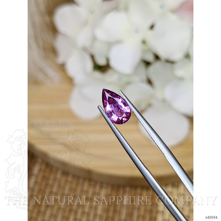 1.65 Ct. Pinkish Purple Sapphire from Ceylon (Sri Lanka)