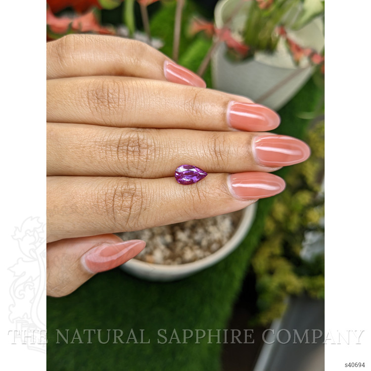 1.65 Ct. Pinkish Purple Sapphire from Ceylon (Sri Lanka)