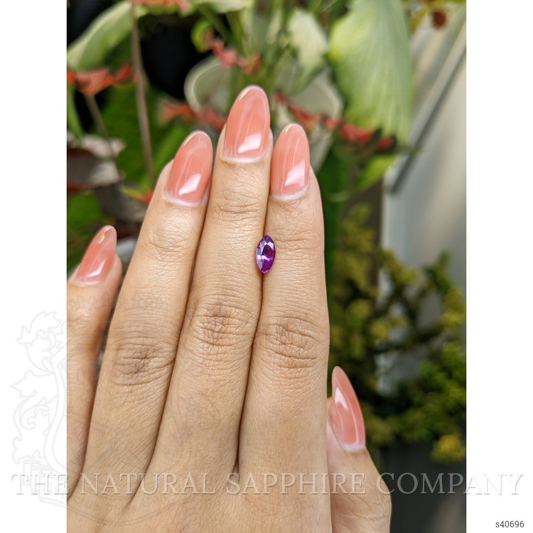 1.00 Ct. Pinkish Purple Sapphire from Ceylon (Sri Lanka)