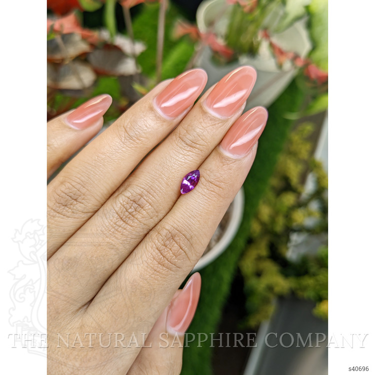 1.00 Ct. Pinkish Purple Sapphire from Ceylon (Sri Lanka)