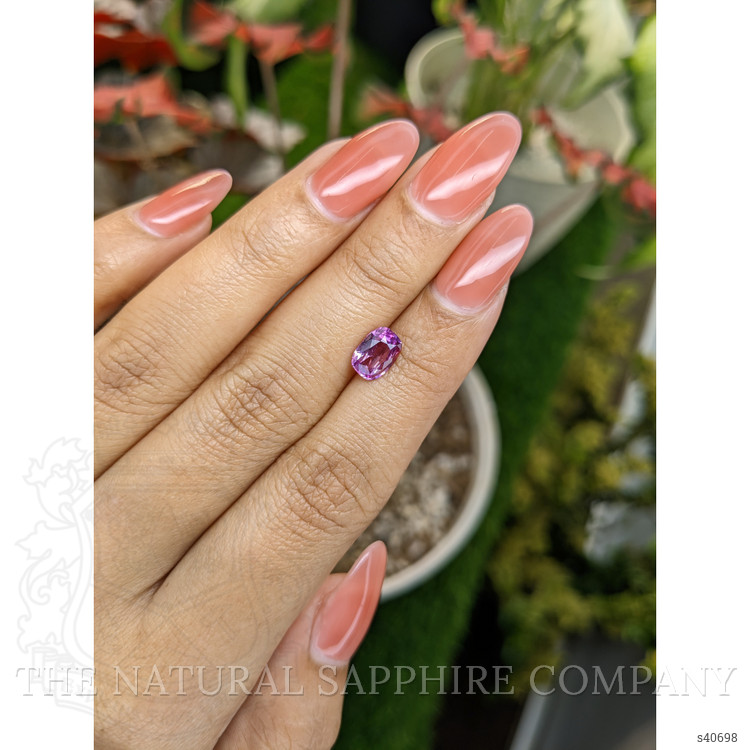 1.47 Ct. Purplish Pink Sapphire from Ceylon (Sri Lanka)
