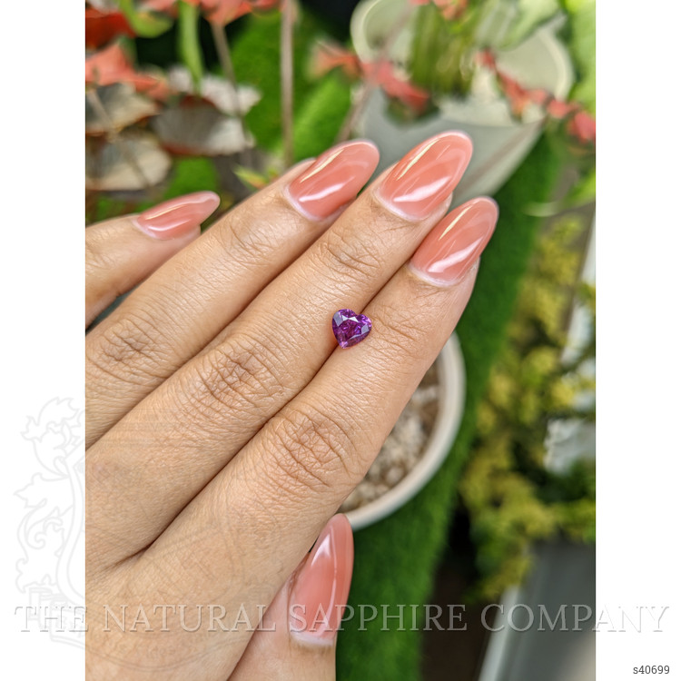 1.43 Ct. Pinkish Purple Sapphire from Ceylon (Sri Lanka)