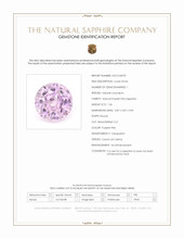 1.06 Ct. Purplish Pink Sapphire from Ceylon (Sri Lanka) Scan Report