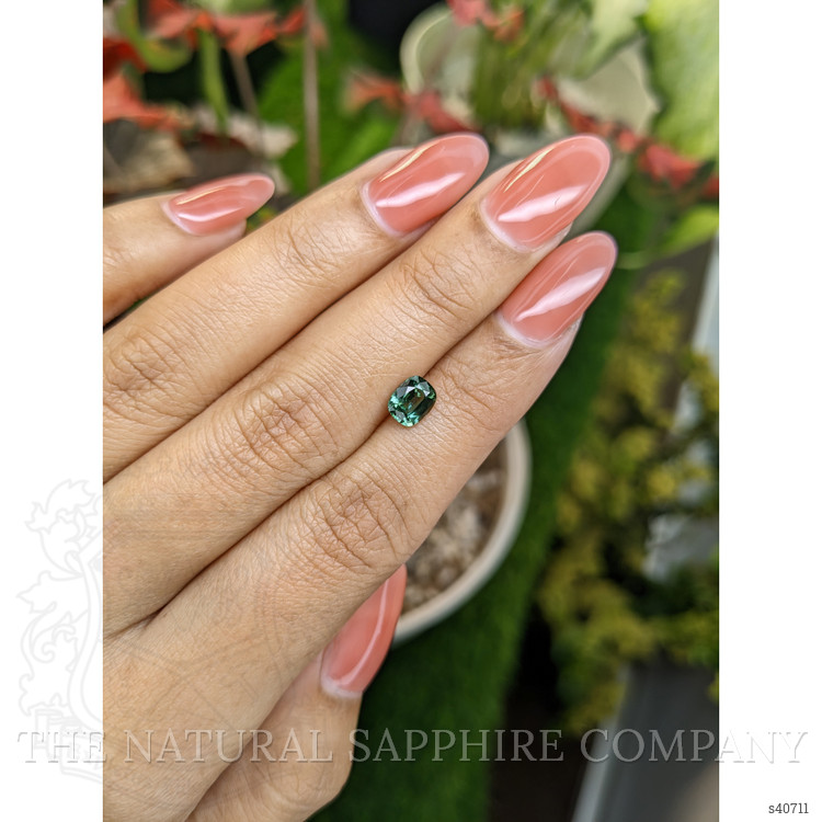 1.02 Ct. Bluish Green Sapphire from Ceylon (Sri Lanka)